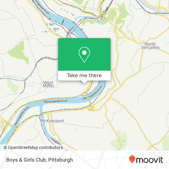 Boys & Girls Club map