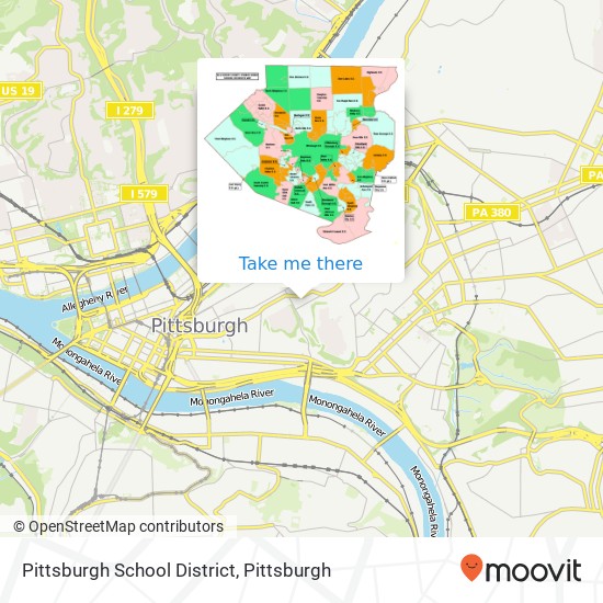 Mapa de Pittsburgh School District