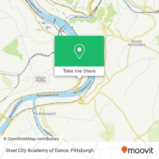 Mapa de Steel City Academy of Dance