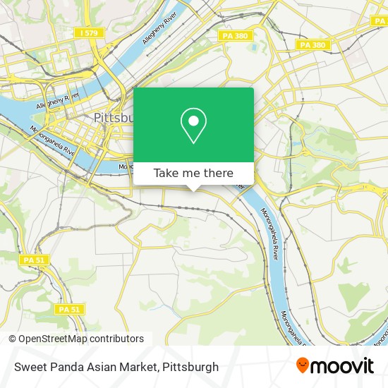 Mapa de Sweet Panda Asian Market