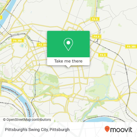 Pittsburgh's Swing City map