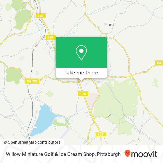 Willow Miniature Golf & Ice Cream Shop, 7834 Saltsburg Rd Plum, PA 15239 map