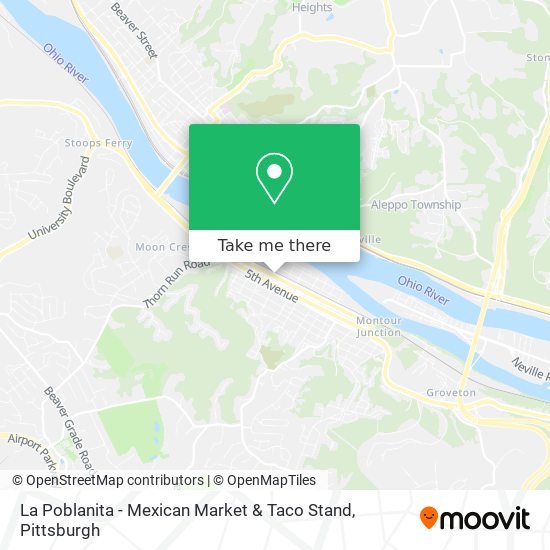 Mapa de La Poblanita - Mexican Market & Taco Stand