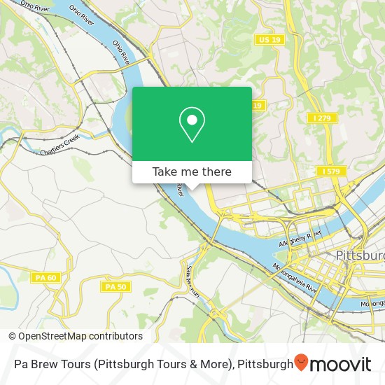 Mapa de Pa Brew Tours (Pittsburgh Tours & More)