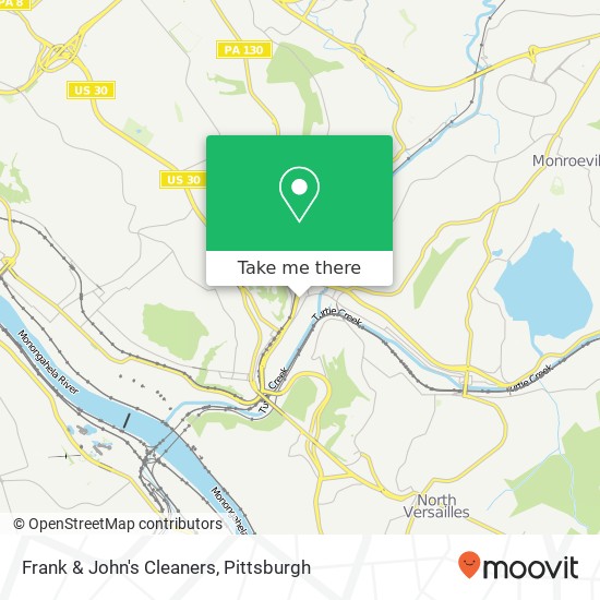 Frank & John's Cleaners map