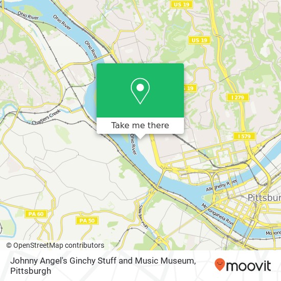 Mapa de Johnny Angel's Ginchy Stuff and Music Museum