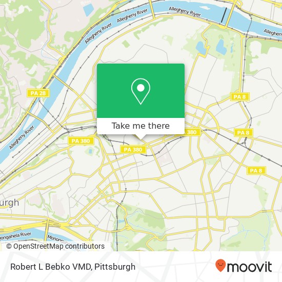 Mapa de Robert L Bebko VMD