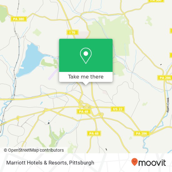 Mapa de Marriott Hotels & Resorts