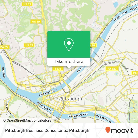 Mapa de Pittsburgh Business Consultants