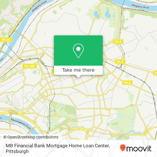 MB Financial Bank Mortgage Home Loan Center map