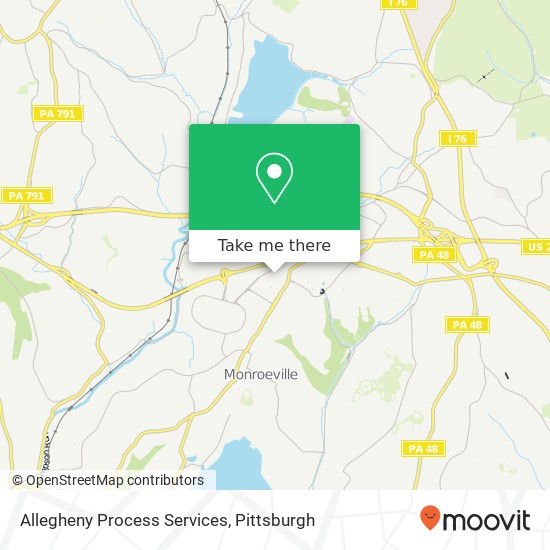 Allegheny Process Services map