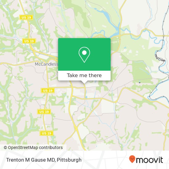 Mapa de Trenton M Gause MD
