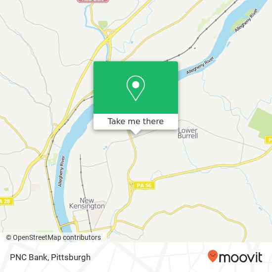 PNC Bank map