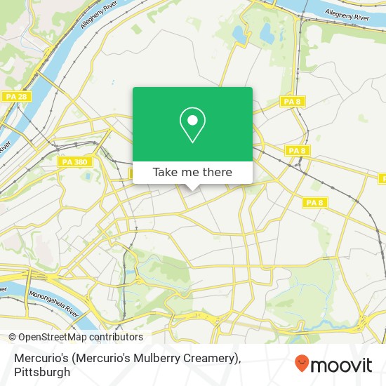 Mercurio's (Mercurio's Mulberry Creamery) map