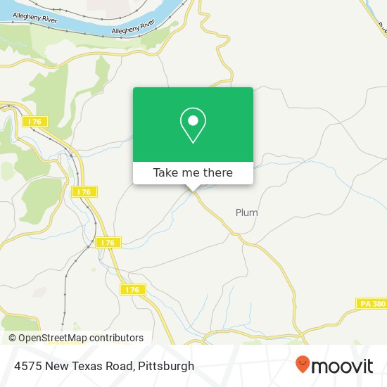 Mapa de 4575 New Texas Road