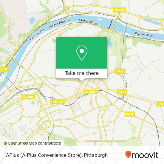 Mapa de APlus (A-Plus Convenience Store)