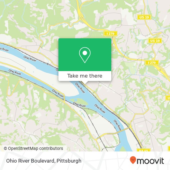 Ohio River Boulevard map
