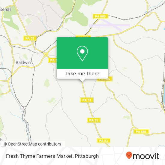 Fresh Thyme Farmers Market map