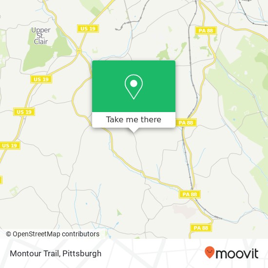 Montour Trail map