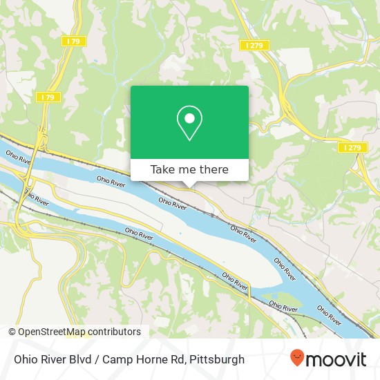 Ohio River Blvd / Camp Horne Rd map