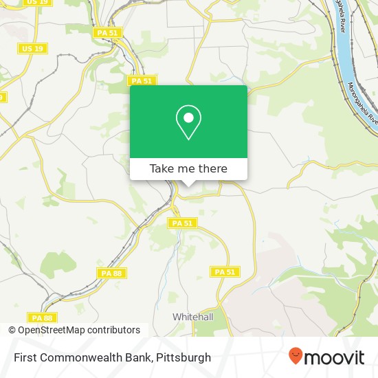 Mapa de First Commonwealth Bank