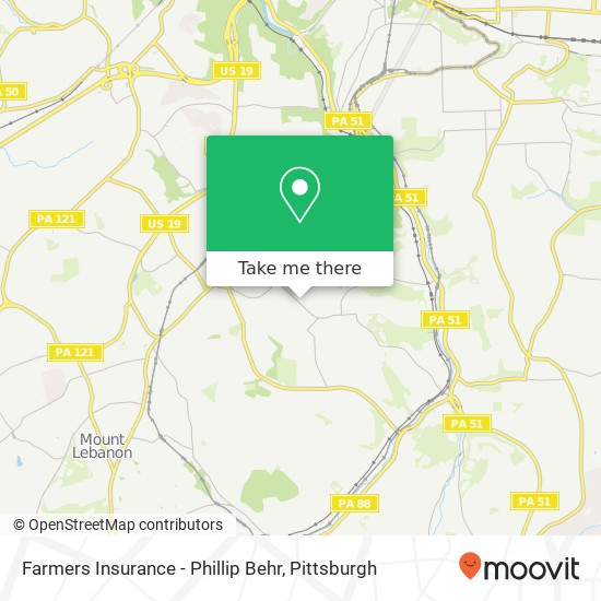 Mapa de Farmers Insurance - Phillip Behr