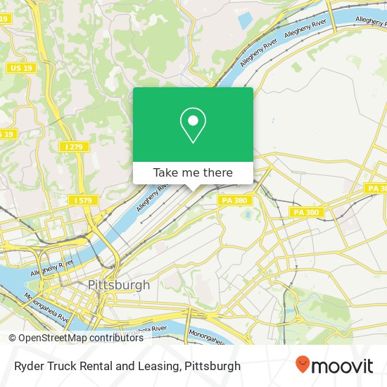 Ryder Truck Rental and Leasing map