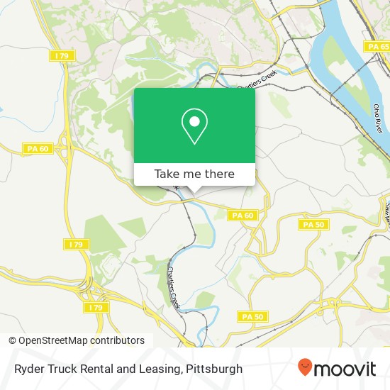 Mapa de Ryder Truck Rental and Leasing