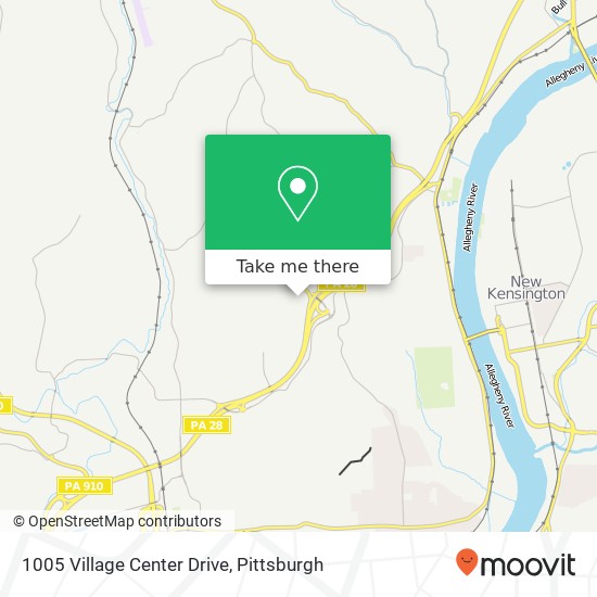 Mapa de 1005 Village Center Drive