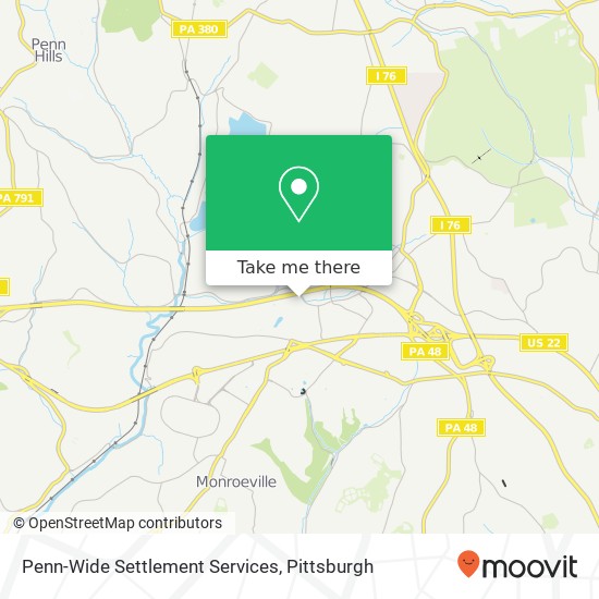 Mapa de Penn-Wide Settlement Services
