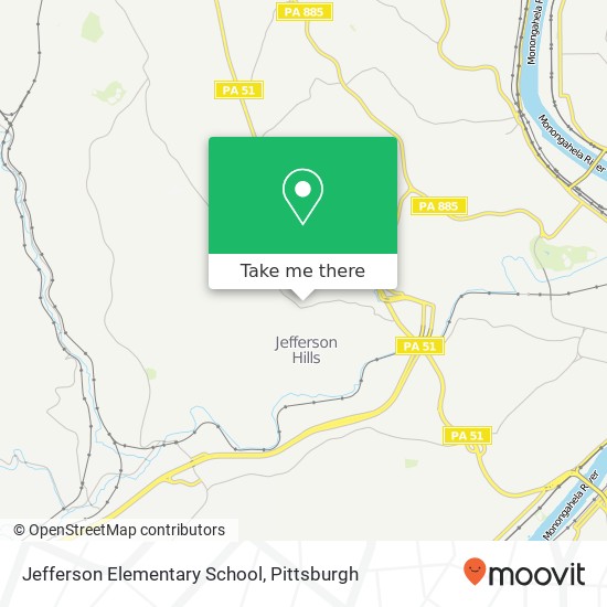 Mapa de Jefferson Elementary School