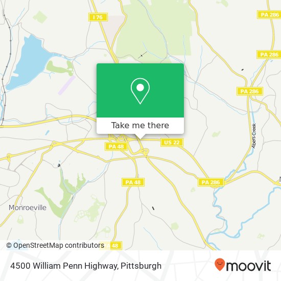 4500 William Penn Highway map