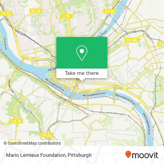 Mario Lemieux Foundation map