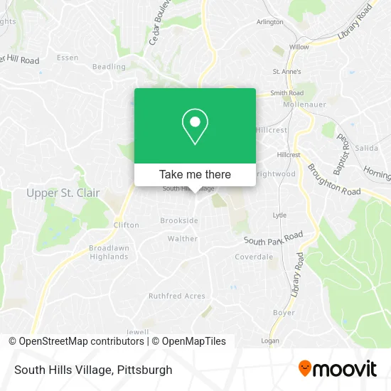 South Hills Village map