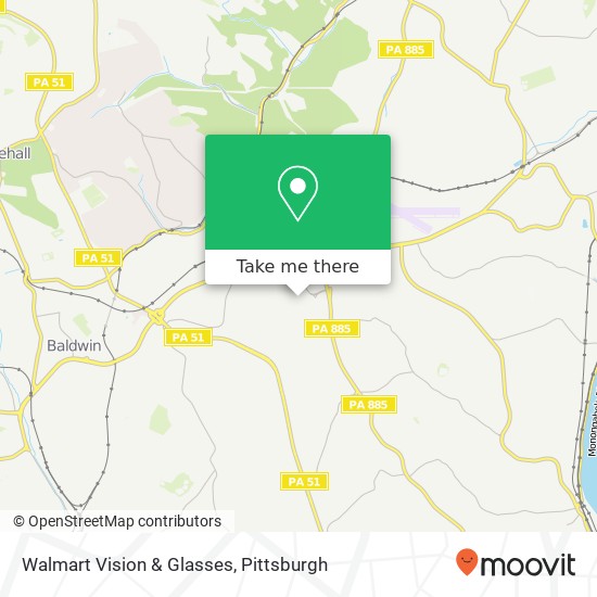 Mapa de Walmart Vision & Glasses