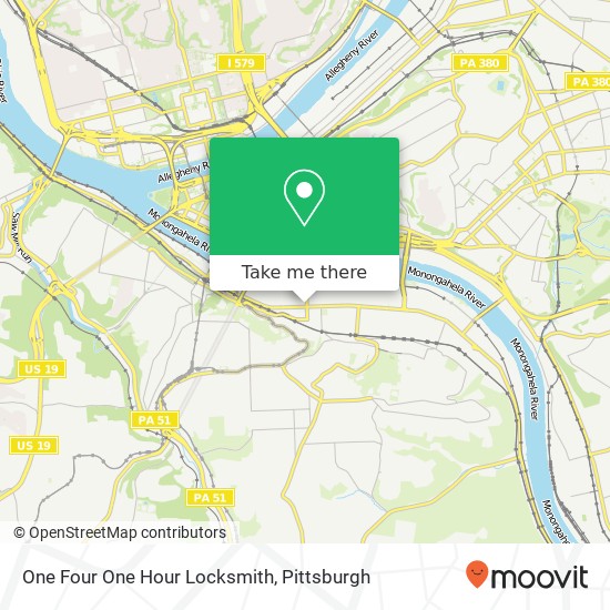 Mapa de One Four One Hour Locksmith