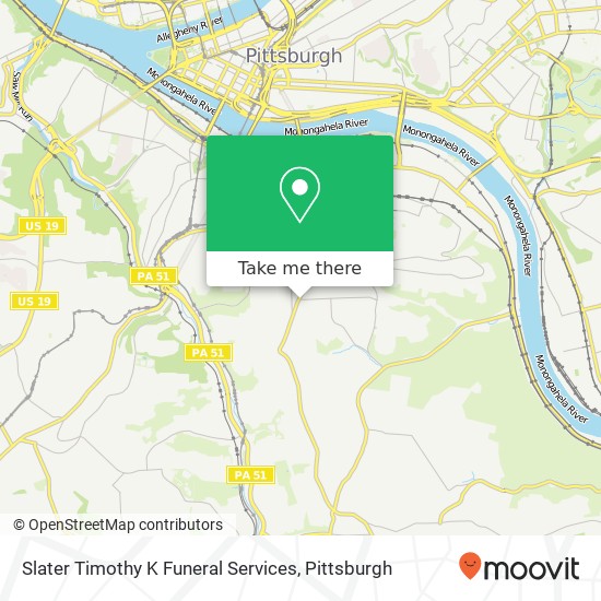 Slater Timothy K Funeral Services map