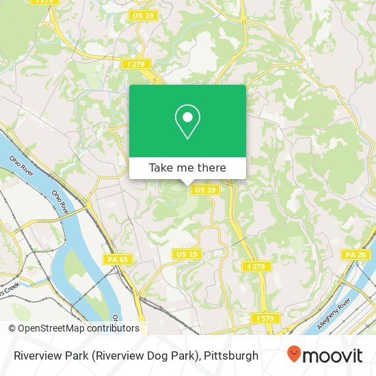 Mapa de Riverview Park (Riverview Dog Park)