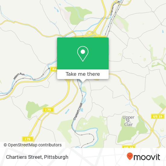 Chartiers Street map