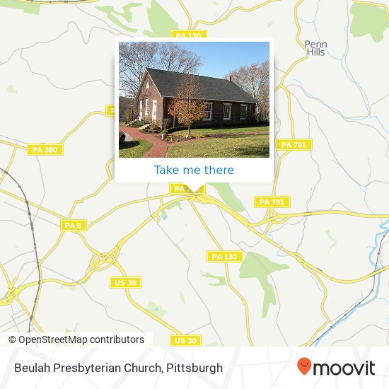 Mapa de Beulah Presbyterian Church