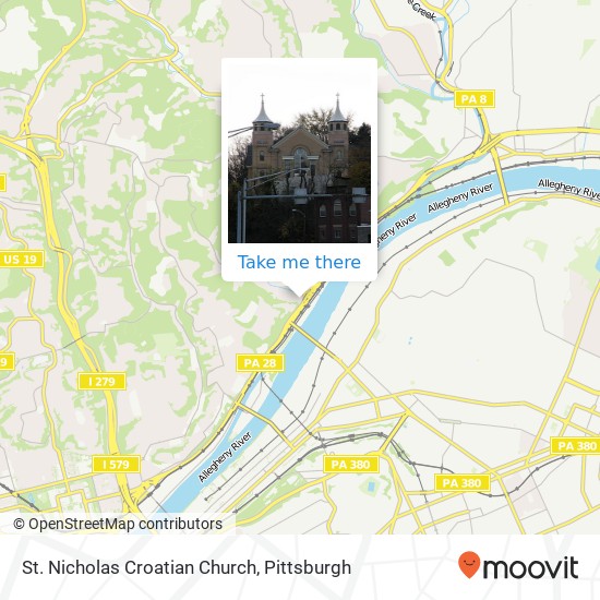 Mapa de St. Nicholas Croatian Church