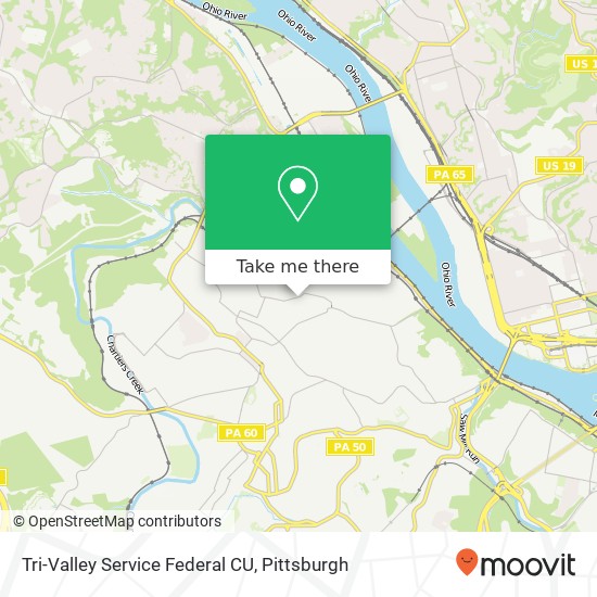 Mapa de Tri-Valley Service Federal CU