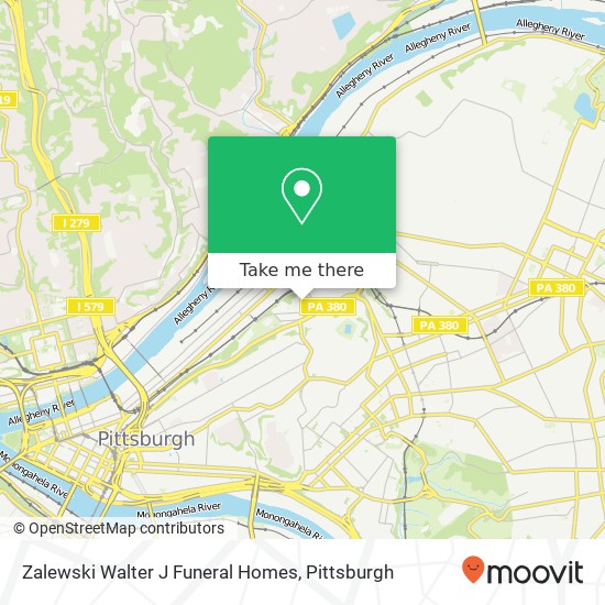 Mapa de Zalewski Walter J Funeral Homes