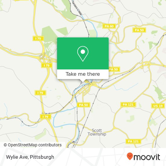 Mapa de Wylie Ave