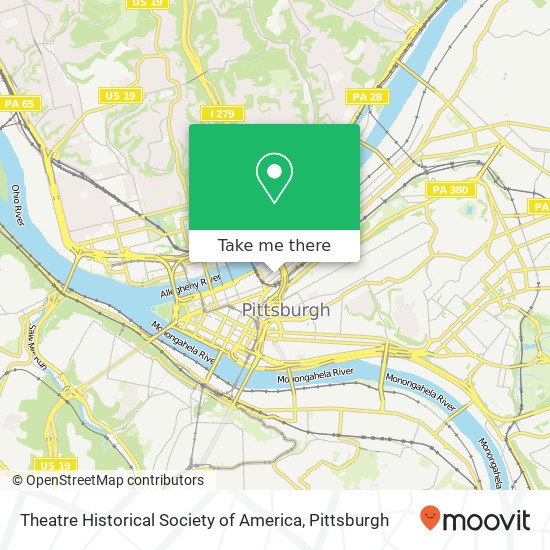 Mapa de Theatre Historical Society of America