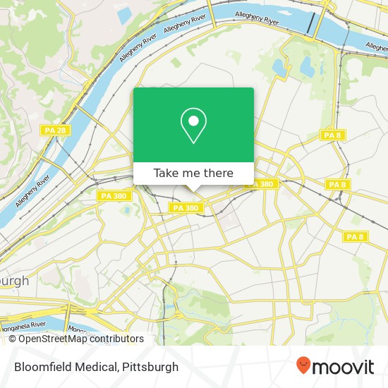 Mapa de Bloomfield Medical