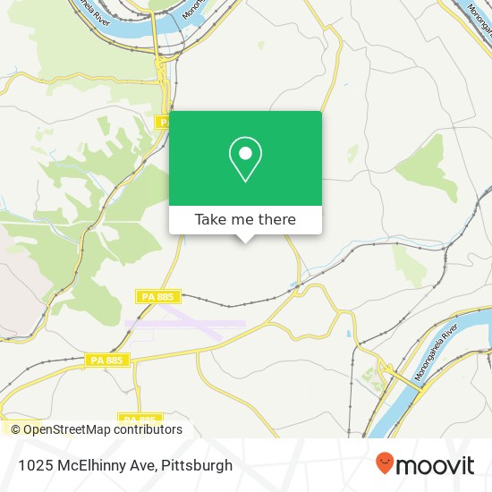 Mapa de 1025 McElhinny Ave