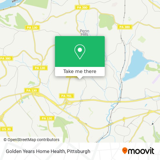 Mapa de Golden Years Home Health