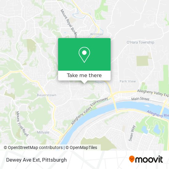 Dewey Ave Ext map