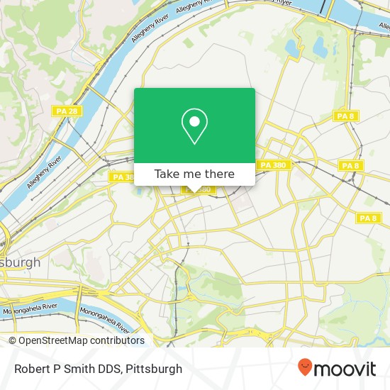 Robert P Smith DDS map